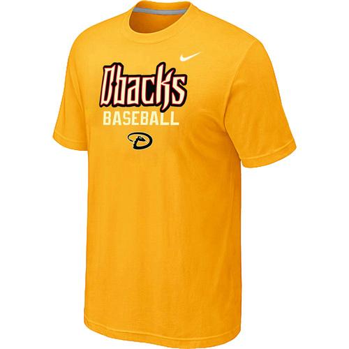 Nike MLB Arizona Diamondbacks 2014 Home Practice T-Shirt - Yellow Cheap