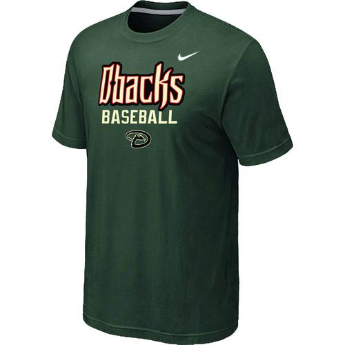 Nike MLB Arizona Diamondbacks 2014 Home Practice T-Shirt - Dark Green Cheap