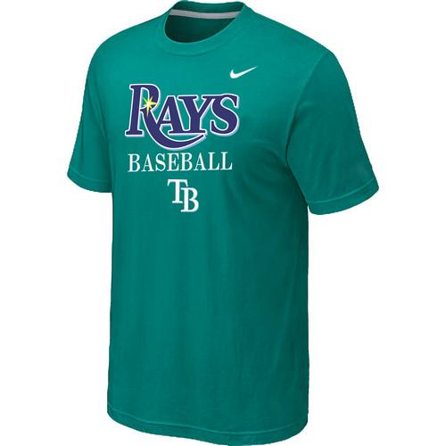 Nike MLB Tampa Bay Rays 2014 Home Practice T-Shirt - Green Cheap