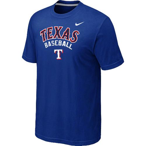 Nike MLB Texans Rangers 2014 Home Practice T-Shirt - Blue Cheap