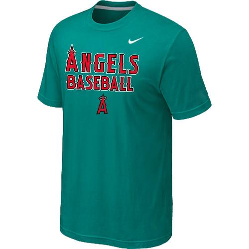 Nike MLB Los Angeles Angels 2014 Home Practice T-Shirt - Green Cheap