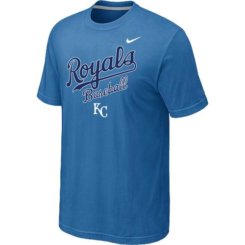 Nike MLB Kansas City 2014 Home Practice T-Shirt - light Blue Cheap