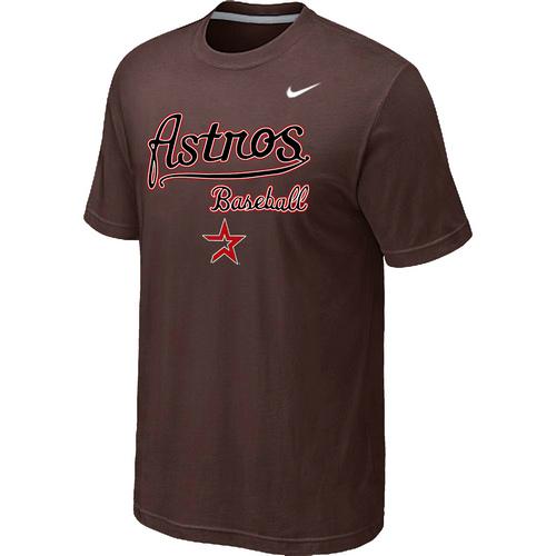 Nike MLB Houston Astros 2014 Home Practice T-Shirt - Brown Cheap
