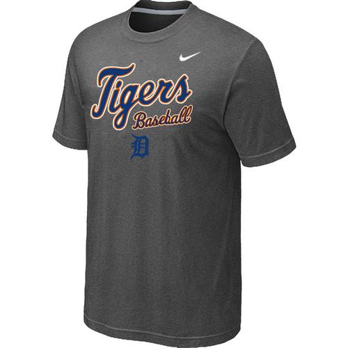 Nike MLB Detroit Tigers 2014 Home Practice T-Shirt - Dark Grey Cheap