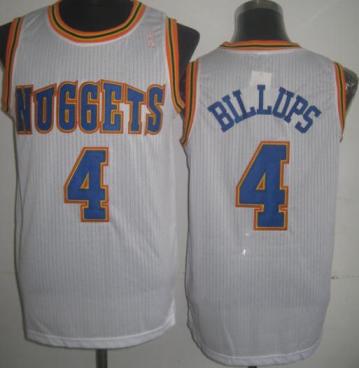 Denver Nuggets 4 Chauncey Billups White Revolution 30 NBA Jersey Cheap