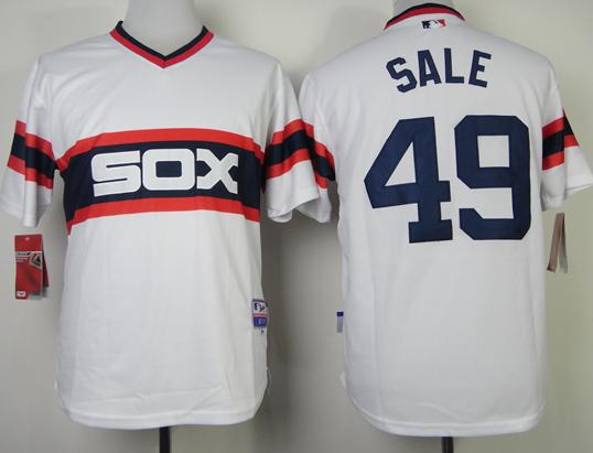 Chicago White Sox 49 Chris Sale Home White MLB Jersey Cheap