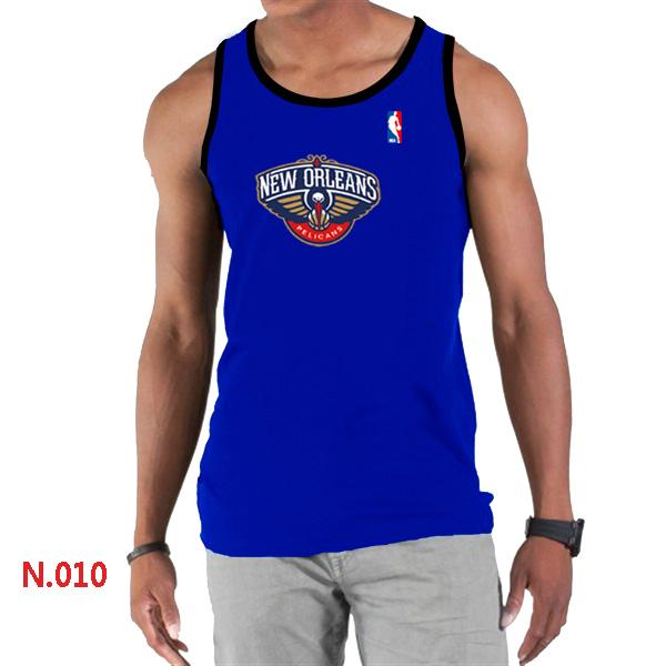 NBA New Orleans Pelicans Big & Tall Primary Logo Blue Tank Top Cheap