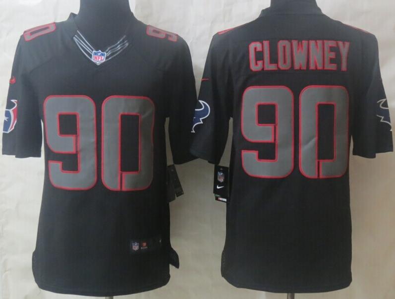 Nike Houston Texans 90 Jadeveon Clowney Black Impact Limited NFL Jerseys Cheap