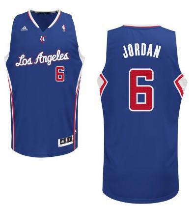 Los Angeles Clippers 6 Deandre Jordan Blue Revolution 30 Swingman NBA Jerseys Cheap