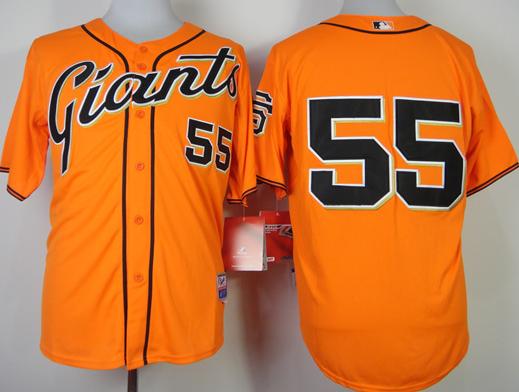 San Francisco Giants 55 Tim Lincecum Orange Cool Base MLB Jerseys New Cheap