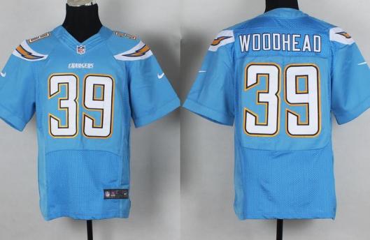 Nike San Diego Chargers 39 Danny Woodhead Light Blue Elite NFL Jerseys Cheap