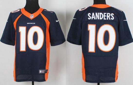 Nike Denver Broncos 10 Emmanuel Sanders Blue Elite NFL Jersey Cheap