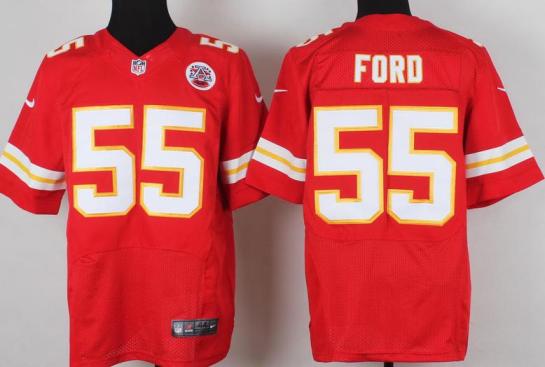 Nike Kansas Chiefs #55 Dee Ford Red Team Color NFL Elite Jerseys Cheap
