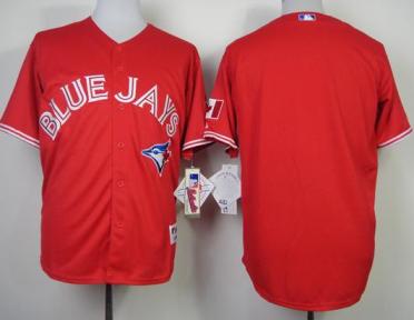 Toronto Blue Jays Blank Red Canada Day MLB Jerseys Cheap