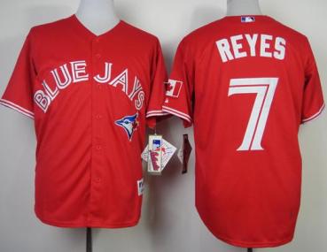 Toronto Blue Jays 7 Jose Reyes Red Canada Day MLB Jerseys Cheap