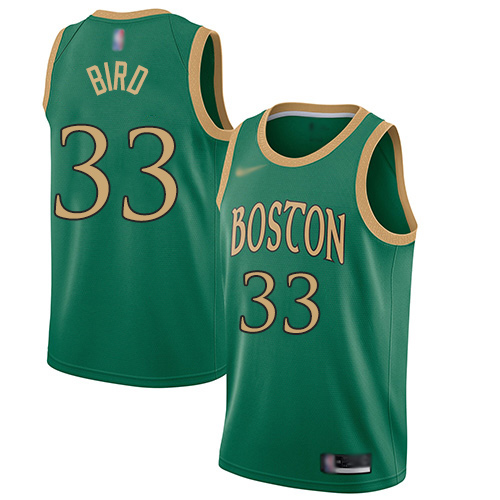 Men's Nike Boston Celtics #33 Larry Bird Green NBA Swingman City Edition 2019 20 Jersey