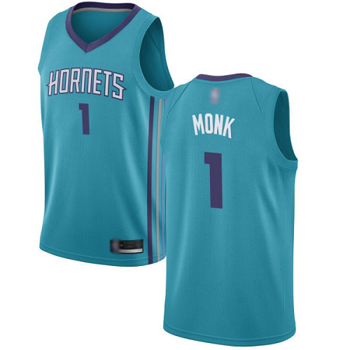 Men's Nike Charlotte Hornets #1 Malik Monk Teal NBA Jordan Swingman Icon Edition Jersey