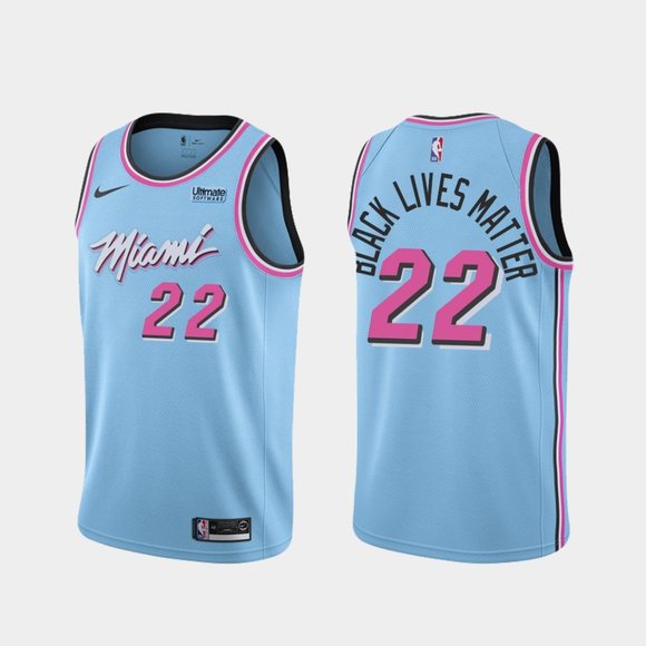 Miami Heat #22 Jimmy Butler BLM Jersey City