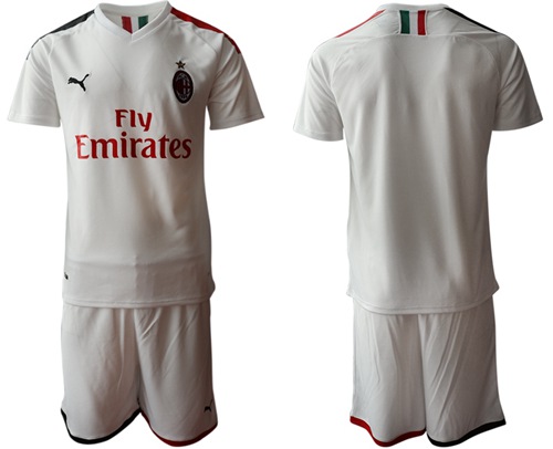 AC Milan Blank Away Soccer Club Jersey