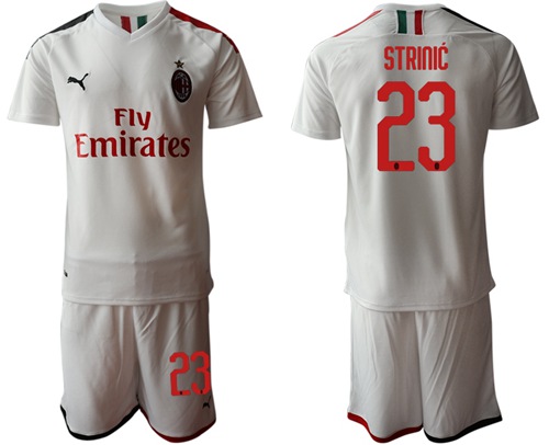 AC Milan #23 Strinic Away Soccer Club Jersey
