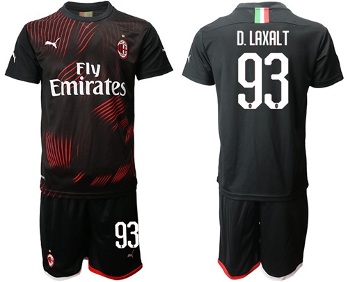 AC Milan #93 D.Laxalt Third Soccer Club Jersey