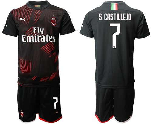AC Milan #7 S.Castillejo Third Soccer Club Jersey