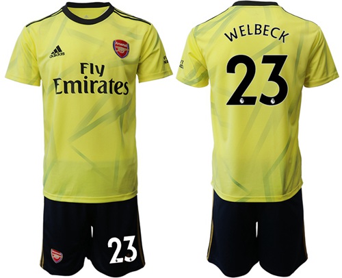 Arsenal #23 Welbeck Yellow Soccer Club Jersey