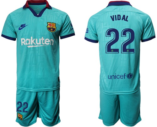 Barcelona #22 Vidal Third Soccer Club Jersey
