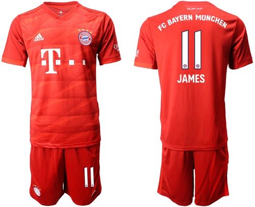 Bayern Munchen #11 James Home Soccer Club Jersey