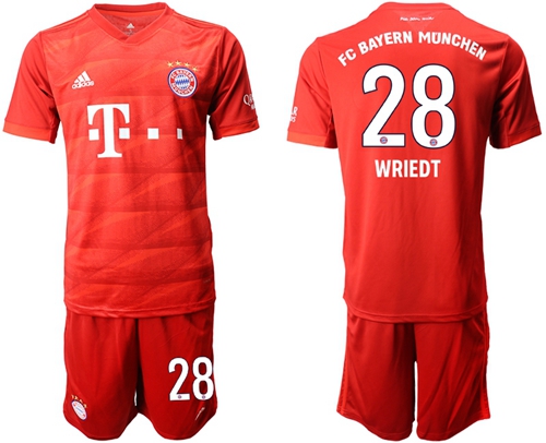 Bayern Munchen #28 Wriedt Home Soccer Club Jersey