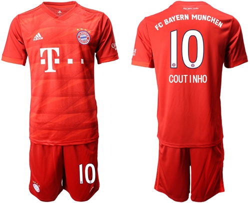 Bayern Munchen #10 Coutinho Home Soccer Club Jersey