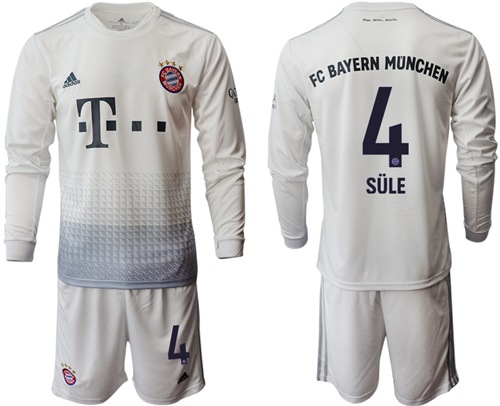 Bayern Munchen #4 Sule Away Long Sleeves Soccer Club Jersey