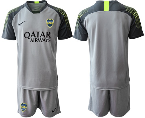 Boca Juniors Blank Grey Goalkeeper Soccer Club Jersey