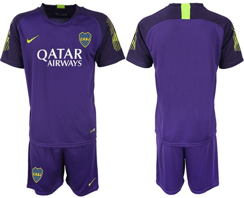 Boca Juniors Blank Purple Goalkeeper Soccer Club Jersey