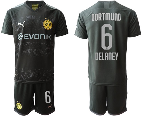 Dortmund #6 Delaney Away Soccer Club Jersey
