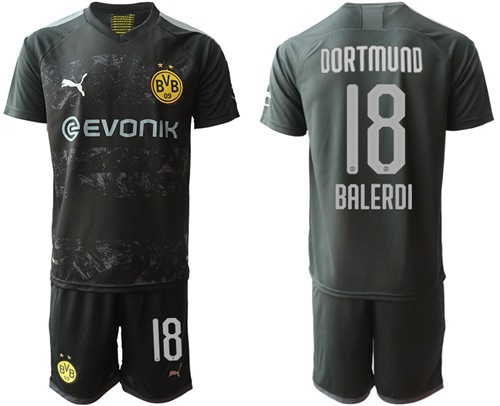 Dortmund #18 Balerdi Away Soccer Club Jersey