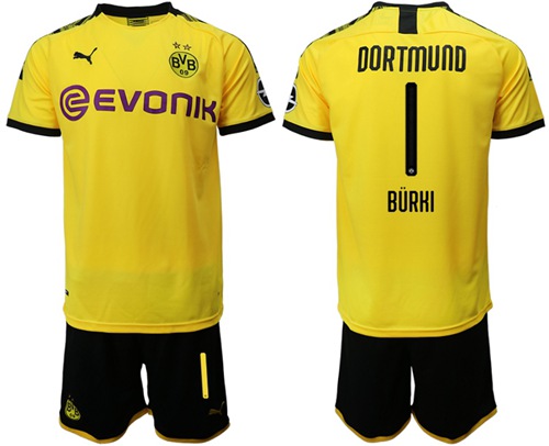 Dortmund #1 Burki Home Soccer Club Jersey