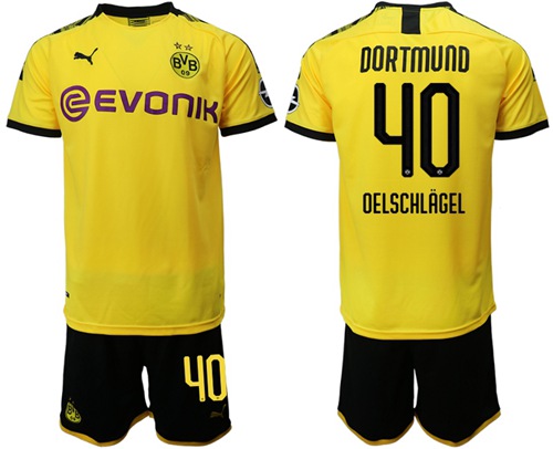 Dortmund #40 Oelschlagel Home Soccer Club Jersey