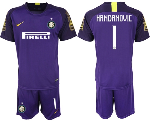 Inter Milan #1 Handanovic Purple Goalkeeper Soccer Club Jersey