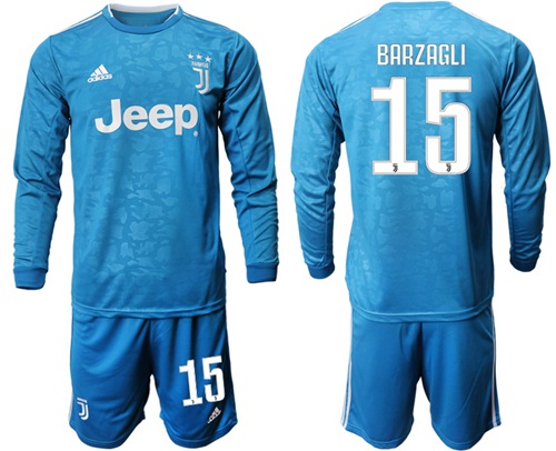Juventus #15 Barzagli Third Long Sleeves Soccer Club Jersey