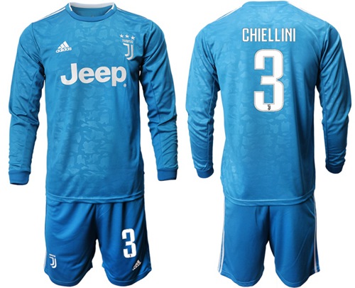 Juventus #3 Chiellini Third Long Sleeves Soccer Club Jersey