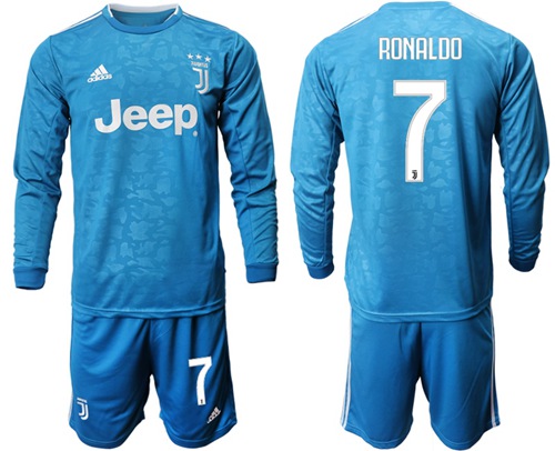 Juventus #7 Ronaldo Third Long Sleeves Soccer Club Jersey