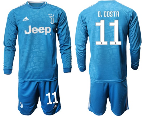 Juventus #11 D.Costa Third Long Sleeves Soccer Club Jersey