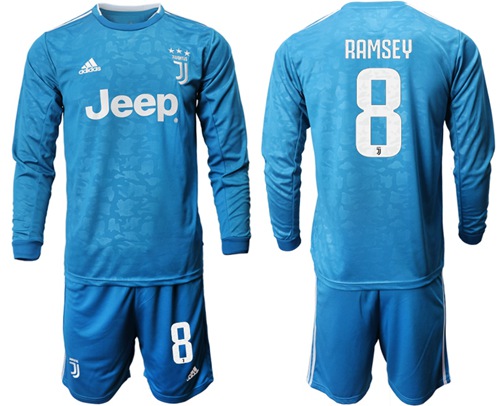 Juventus #8 Ramsey Third Long Sleeves Soccer Club Jersey