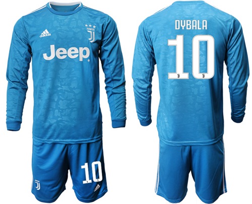 Juventus #10 Dybala Third Long Sleeves Soccer Club Jersey