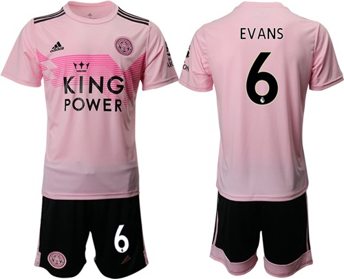 Leicester City #6 Evans Away Soccer Club Jersey