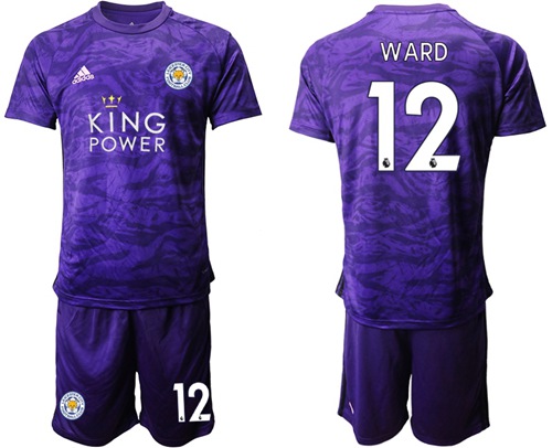 Leicester City #12 Ward Purple Goalkeeper Soccer Club Jersey
