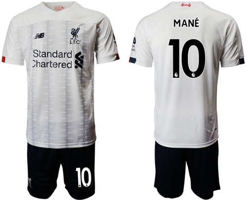Liverpool #10 Mane Away Soccer Club Jersey