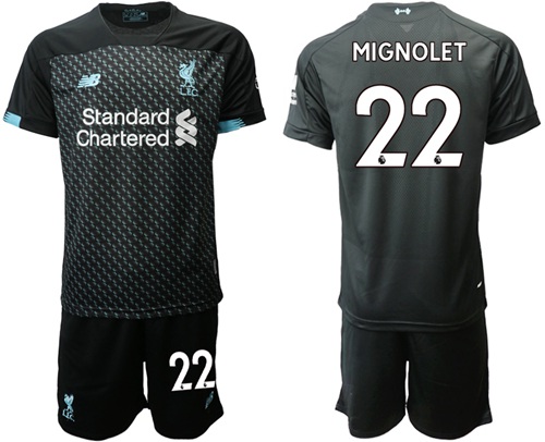 Liverpool #22 Mignolet Third Soccer Club Jersey