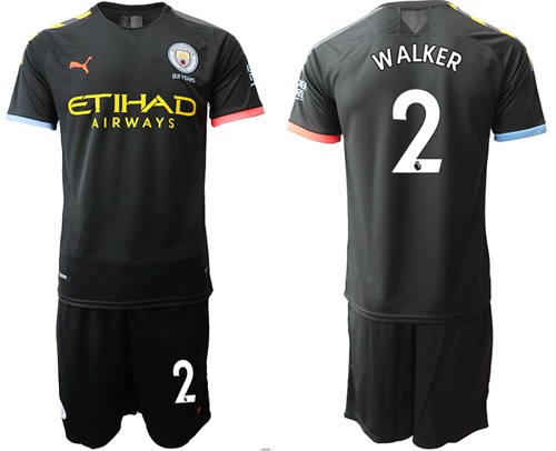 Manchester City #2 Walker Away Soccer Club Jersey